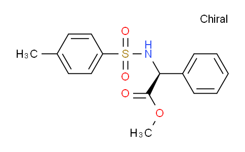 CAS No. 111047-54-2, (S)-Methyl 2-(4-methylphenylsulfonamido)-2-phenylacetate