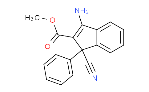 CAS No. 116617-18-6, Methyl 3-amino-1-cyano-1-phenyl-1H-indene-2-carboxylate