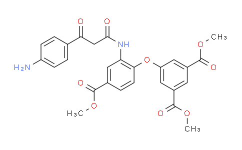 CAS No. 116919-25-6, Dimethyl 5-(2-(3-(4-aminophenyl)-3-oxopropanamido)-4-(methoxycarbonyl)phenoxy)isophthalate