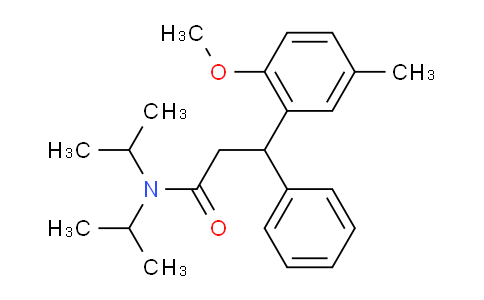CAS No. 124937-97-9, N,N-Diisopropyl-3-(2-methoxy-5-methylphenyl)-3-phenylpropanamide