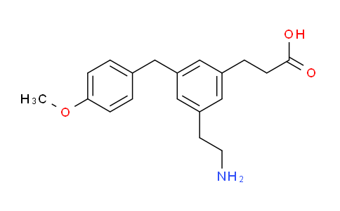 CAS No. 1260741-10-3, 3-(3-(2-Aminoethyl)-5-(4-methoxybenzyl)phenyl)propanoic acid