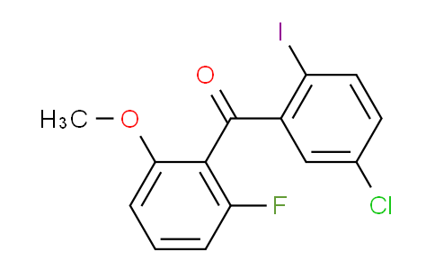 CAS No. 1233025-91-6, (5-Chloro-2-iodophenyl)(2-fluoro-6-methoxyphenyl)methanone