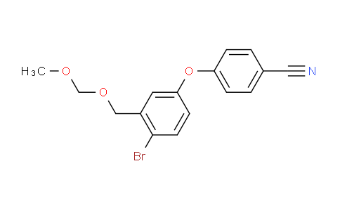 CAS No. 947162-14-3, 4-(4-bromo-3-((methoxymethoxy)methyl)phenoxy)benzonitrile