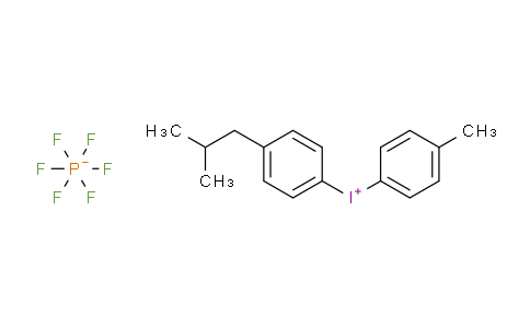 CAS No. 344562-80-7, (4-Methylphenyl) [4-(2-methylpropyl)phenyl] iodonium hexafluorophosphate