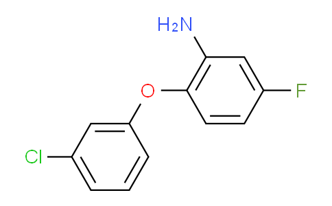 CAS No. 946716-93-4, 2-(3-Chlorophenoxy)-5-fluoroaniline