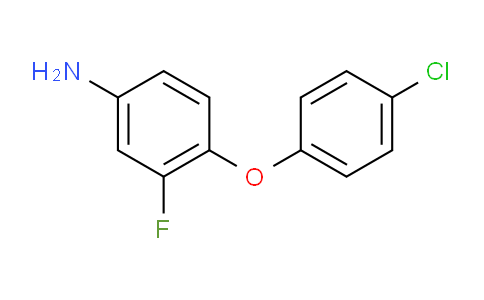 CAS No. 946664-06-8, 4-(4-Chlorophenoxy)-3-fluoroaniline