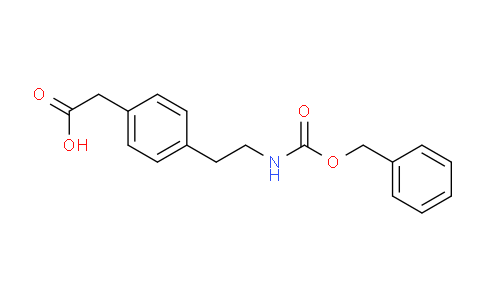 CAS No. 885278-15-9, 2-(4-(2-(((Benzyloxy)carbonyl)amino)ethyl)phenyl)acetic acid