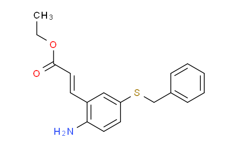 CAS No. 1641578-95-1, (E)-ethyl 3-(2-amino-5-(benzylthio)phenyl)acrylate