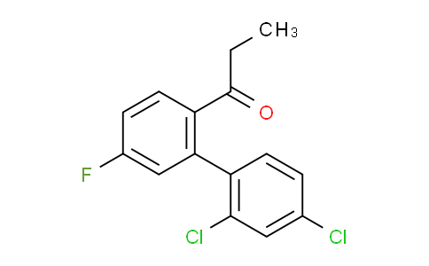 CAS No. 1361683-26-2, 1-(2',4'-Dichloro-5-fluoro-biphenyl-2-yl)-propan-1-one