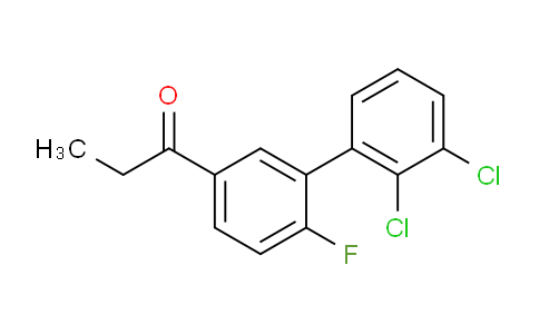 CAS No. 1361761-11-6, 1-(2',3'-Dichloro-6-fluoro-biphenyl-3-yl)-propan-1-one