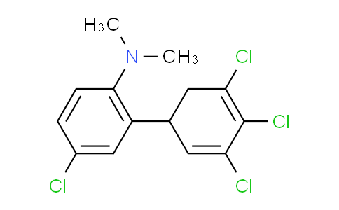CAS No. 1361672-11-8, [4-Chloro-2-(3,4,5-trichlorocyclohexa-2,4-dienyl)-phenyl]-dimethyl-amine