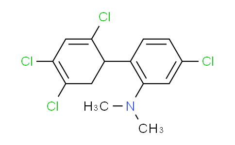 CAS No. 1261773-07-2, [5-Chloro-2-(2,4,5-trichloro-cyclohexa-2,4-dienyl)phenyl]-dimethylamine