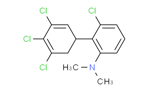 CAS No. 1361645-17-1, [3-Chloro-2-(3,4,5-trichlorocyclohexa-2,4-dienyl)-phenyl]-dimethyl-amine