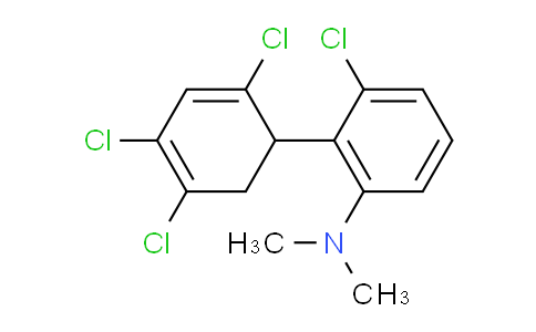 CAS No. 1261438-13-4, [3-Chloro-2-(2,4,5-trichloro-cyclohexa-2,4-dienyl)phenyl]-dimethylamine