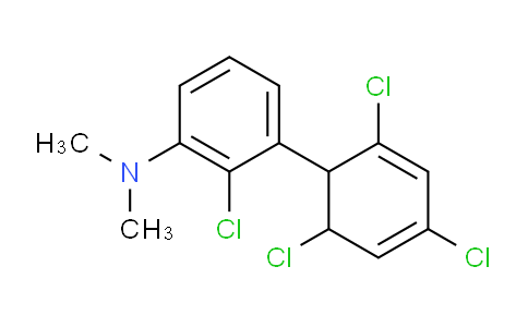 CAS No. 1361595-25-6, [2-Chloro-3-(2,4,6-trichlorocyclohexa-2,4-dienyl)-phenyl]-dimethyl-amine