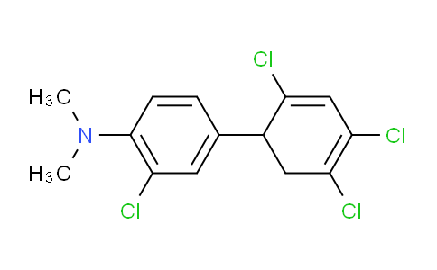CAS No. 1261641-86-4, [2-Chloro-4-(2,4,5-trichloro-cyclohexa-2,4-dienyl)phenyl]-dimethylamine