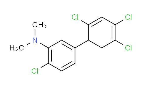 CAS No. 1261847-13-5, [2-Chloro-5-(2,4,5-trichloro-cyclohexa-2,4-dienyl)phenyl]-dimethylamine