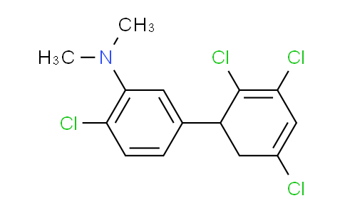 CAS No. 1361597-83-2, [2-Chloro-5-(2,3,5-trichlorocyclohexa-2,4-dienyl)-phenyl]-dimethyl-amine