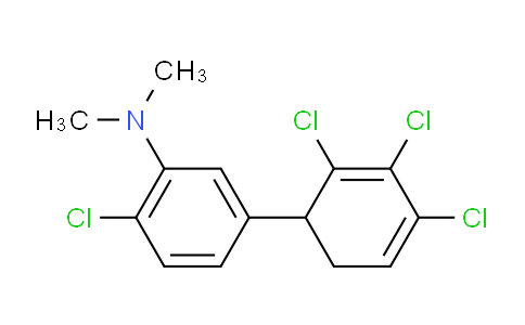 CAS No. 1361541-84-5, [2-Chloro-5-(2,3,4-trichlorocyclohexa-2,4-dienyl)-phenyl]-dimethyl-amine