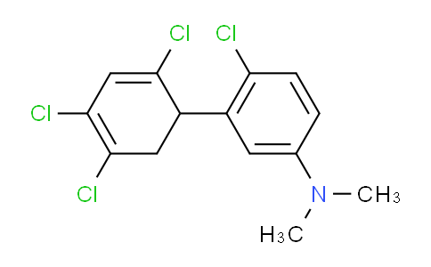 CAS No. 1261547-39-0, [4-Chloro-3-(2,4,5-trichloro-cyclohexa-2,4-dienyl)phenyl]-dimethylamine