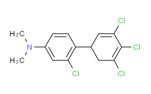 CAS No. 1361523-81-0, [3-Chloro-4-(3,4,5-trichlorocyclohexa-2,4-dienyl)-phenyl]-dimethyl-amine