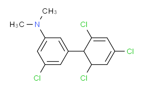 CAS No. 1361660-02-7, [3-Chloro-5-(2,4,6-trichlorocyclohexa-2,4-dienyl)-phenyl]-dimethyl-amine