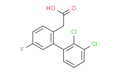 CAS No. 1361684-71-0, (2',3'-Dichloro-5-fluoro-biphenyl-2-yl)-acetic acid