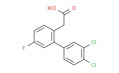 CAS No. 1361482-19-0, (3',4'-Dichloro-5-fluoro-biphenyl-2-yl)-acetic acid