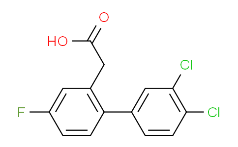 CAS No. 1361870-24-7, (3',4'-Dichloro-4-fluoro-biphenyl-2-yl)-acetic acid