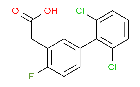 CAS No. 1361858-19-6, (2',6'-Dichloro-4-fluoro-biphenyl-3-yl)-acetic acid