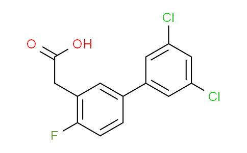 CAS No. 1361762-78-8, (3',5'-Dichloro-4-fluoro-biphenyl-3-yl)-acetic acid