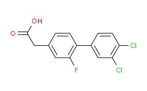 CAS No. 1361802-37-0, (3',4'-Dichloro-2-fluoro-biphenyl-4-yl)-acetic acid