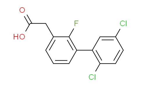 CAS No. 1361766-47-3, (2',5'-Dichloro-2-fluoro-biphenyl-3-yl)-acetic acid