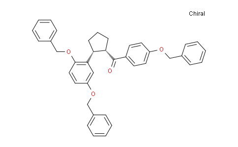 CAS No. 1357444-51-9, Methanone,[(1S,2R)-2-[2,5-bis(phenylmethoxy)phenyl]cyclopentyl][4-(phenylmethoxy)phenyl]-