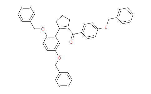 CAS No. 1357444-50-8, [4-(benzyloxy)phenyl]({2-[2,5-bis(benzyloxy)phenyl]cyclopent-1-en-1-yl})methanone