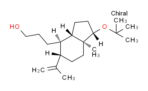 CAS No. 127916-29-4, 3-[(1S,3aS,4R,5S,7aS)-1-(tert-butoxy)-7a-methyl-5-(prop-1-en-2-yl)-octahydro-1H-inden-4-yl]propan-1-ol