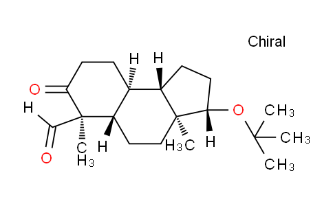 CAS No. 127916-20-5, (3S,3aS,5aS,6S,9aS,9bS)-3-(tert-butoxy)-3a,6-dimethyl-7-oxo-dodecahydro-1H-cyclopenta[a]naphthalene-6-carbaldehyde