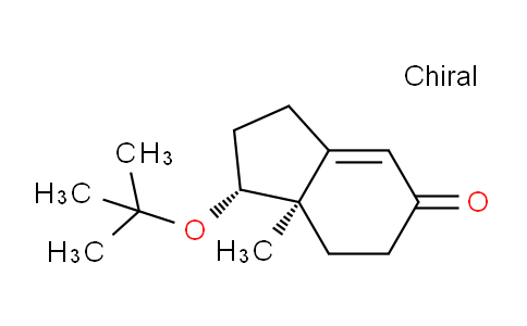 CAS No. 41878-38-0, (1R,7aR)-7a-methyl-1-[(2-methylpropan-2-yl)oxy]-2,3,6,7-tetrahydro-1H-inden-5-one