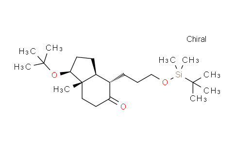 CAS No. 127916-24-9, 5H-Inden-5-one,1-(1,1-dimethylethoxy)-4-[3-[[(1,1-dimethylethyl)dimethylsilyl]oxy]propyl]octahydro-7a-methyl-,(1S,3aS,4S,7aS)-