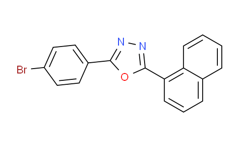 CAS No. 68047-37-0, 2-(4-Bromophenyl)-5-(naphthalen-1-yl)-1,3,4-oxadiazole