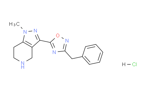 CAS No. 1306738-84-0, 3-Benzyl-5-(1-methyl-4,5,6,7-tetrahydro-1H-pyrazolo[4,3-c]pyridin-3-yl)-1,2,4-oxadiazole hydrochloride
