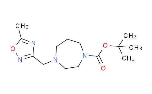 CAS No. 946384-29-8, tert-Butyl 4-((5-methyl-1,2,4-oxadiazol-3-yl)methyl)-1,4-diazepane-1-carboxylate