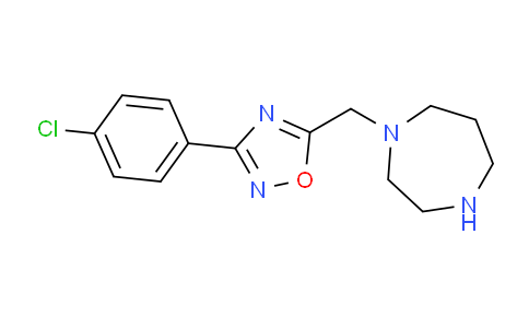 CAS No. 1097791-32-6, 5-((1,4-Diazepan-1-yl)methyl)-3-(4-chlorophenyl)-1,2,4-oxadiazole