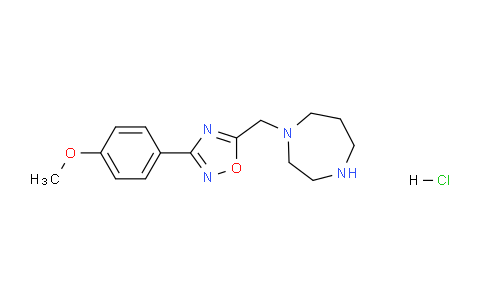 CAS No. 1417568-54-7, 5-((1,4-Diazepan-1-yl)methyl)-3-(4-methoxyphenyl)-1,2,4-oxadiazole hydrochloride