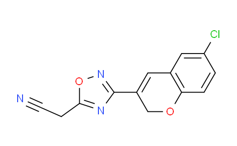 CAS No. 1269531-96-5, 2-(3-(6-Chloro-2H-chromen-3-yl)-1,2,4-oxadiazol-5-yl)acetonitrile