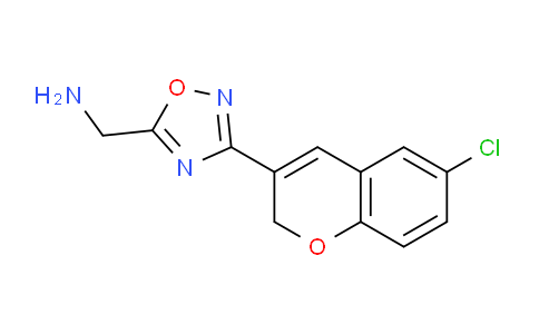 CAS No. 1269534-62-4, (3-(6-Chloro-2H-chromen-3-yl)-1,2,4-oxadiazol-5-yl)methanamine