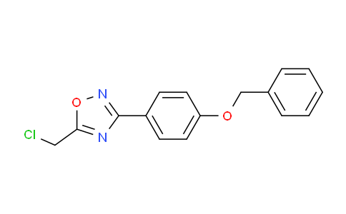 CAS No. 937650-48-1, 3-[4-(Benzyloxy)phenyl]-5-(chloromethyl)-1,2,4-oxadiazole
