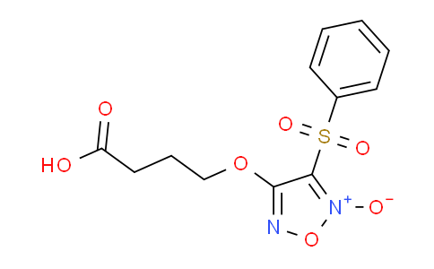 CAS No. 1134634-35-7, Butanoic acid, 4-[[5-oxido-4-(phenylsulfonyl)-1,2,5-oxadiazol-3-yl]oxy]-