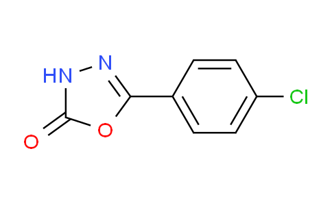 CAS No. 1711-61-1, 5-(4-Chlorophenyl)-3H-1,3,4-oxadiazol-2-one