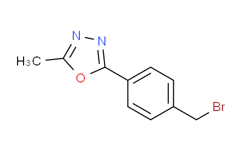 CAS No. 946409-17-2, 2-(4-(Bromomethyl)phenyl)-5-methyl-1,3,4-oxadiazole